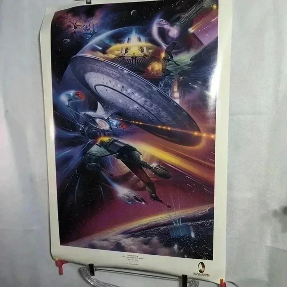 Original Star Trek Experience premier poster 1/4/1998 Hilton Las Vegas no holes - Picture 5 of 7